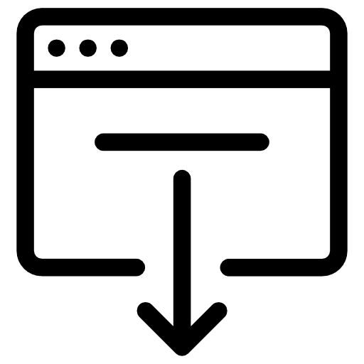 Browser internet computing interface icon