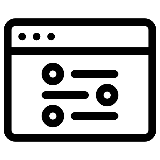 Browser interface internet browser icon