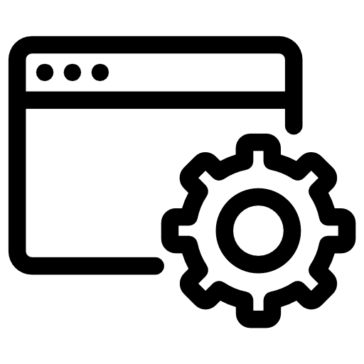 Browser interface browser settings icon