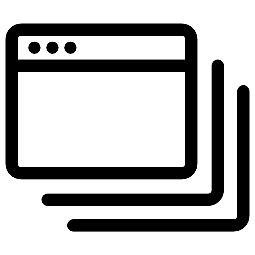 Browser multimedia option browser interface icon