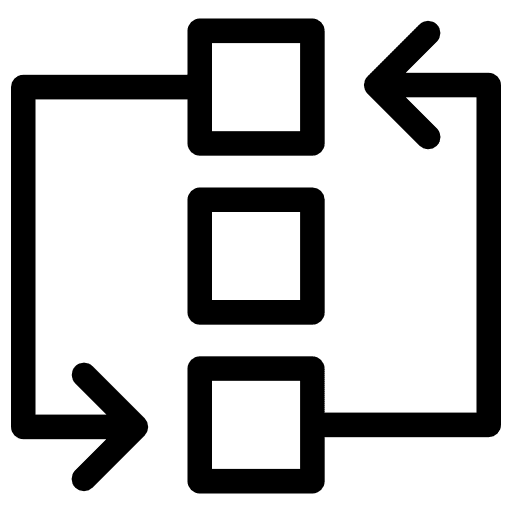 Exchanging exchanging interface arrows icon