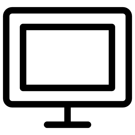 Computer computer monitor tv icon