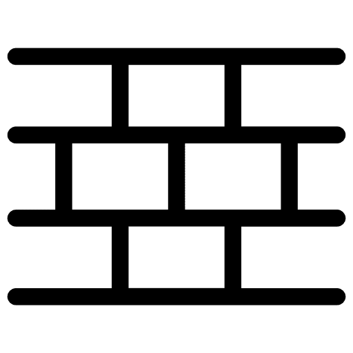 Firewall fire security technology icon