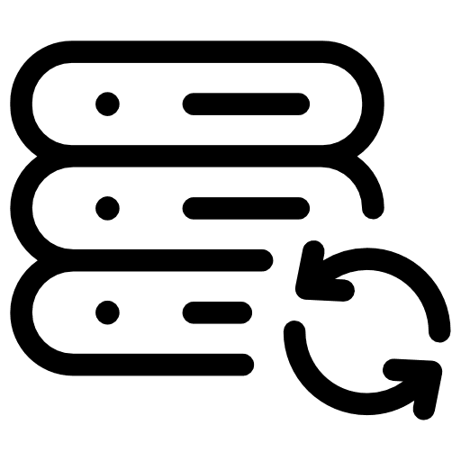 Database database files storage icon