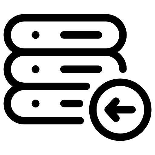 Database database multimedia storage icon