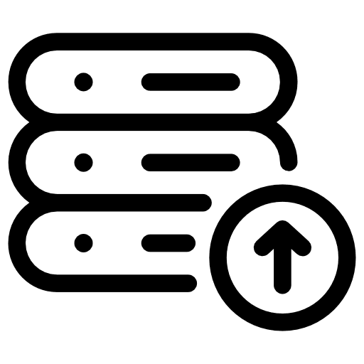 Database files database storage icon