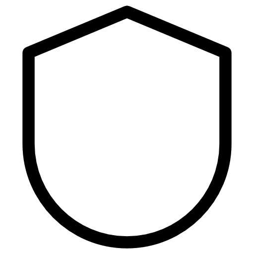 Shield protection defense weapons icon