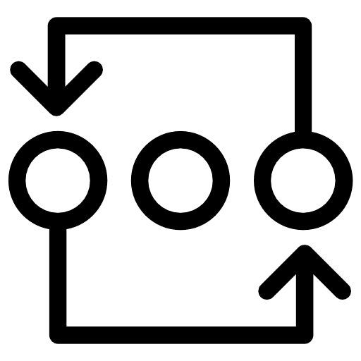 Exchanging exchanging arrows interface icon