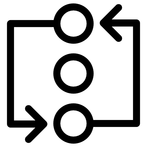 Exchanging web interface arrows icon