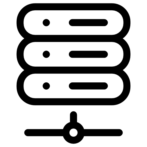 Server multimedia server storage icon