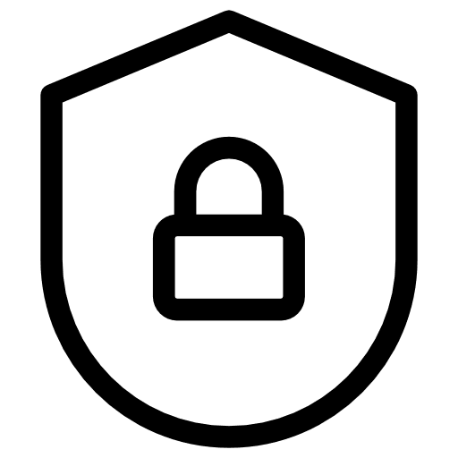 Shield defense shield security icon