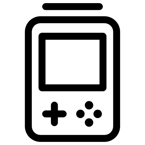 Game console portable leisure multimedia icon