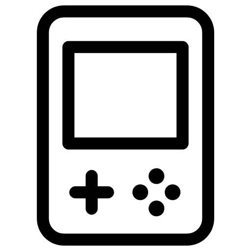 Game console technology portable game console icon