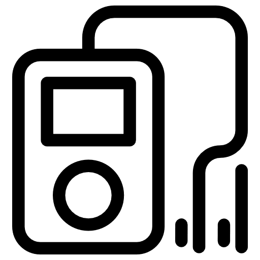 Music player digital musical music player icon