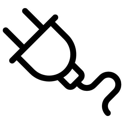 Plug power plug tools and utensils icon