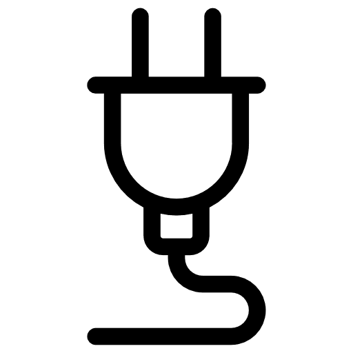 Plug plug electronic multimedia icon