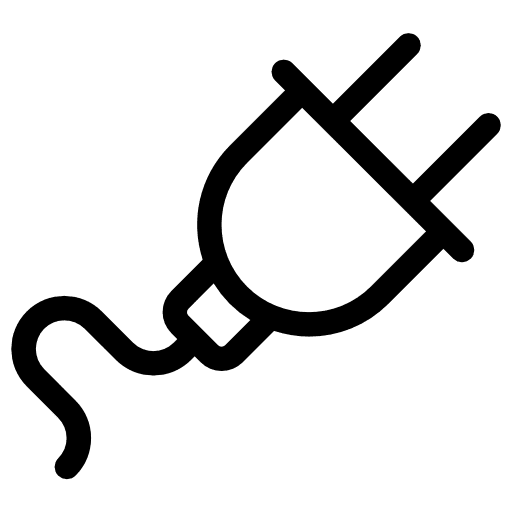 Plug technology electronic electricity icon