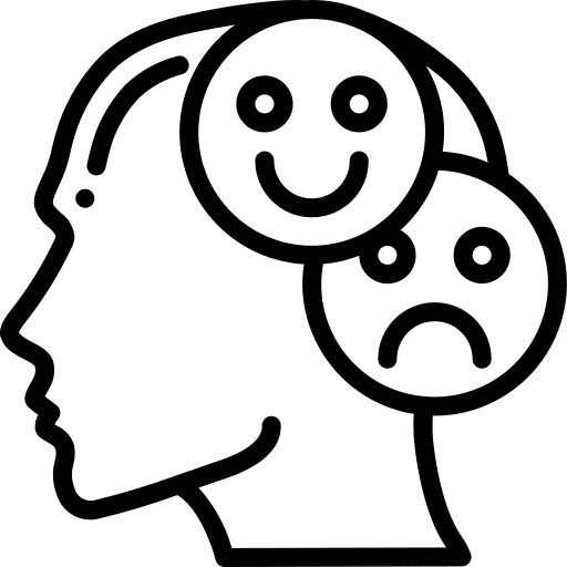 Bipolar bipolar user emotion icon