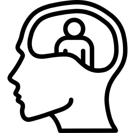 Schizophrenia schizophrenia thinking intelligence icon