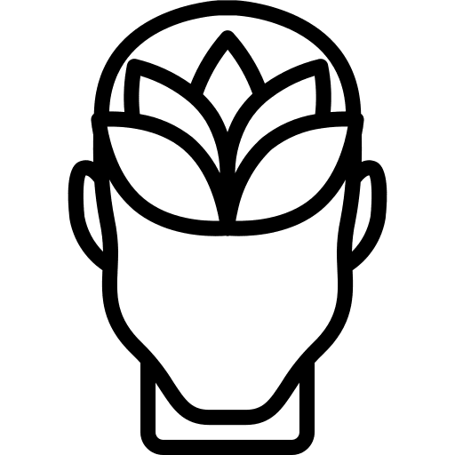 Calm calm intelligence psychology icon