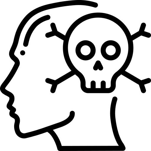 Dead intelligence user emotion icon