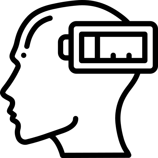 Exhausted intelligence mind emotion icon