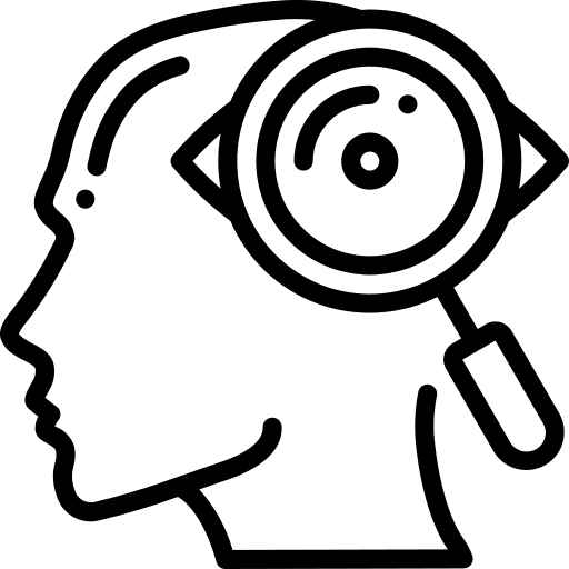 Observation observation intelligence thinking icon