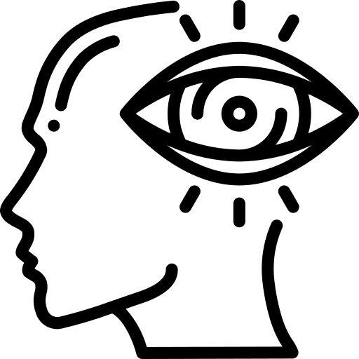 Vision mind thinking vision icon