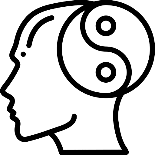 Balance thinking intelligence user icon