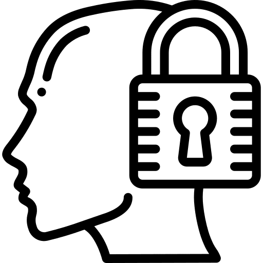 Secure secure intelligence emotion icon