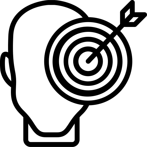 Target mind emotion user icon