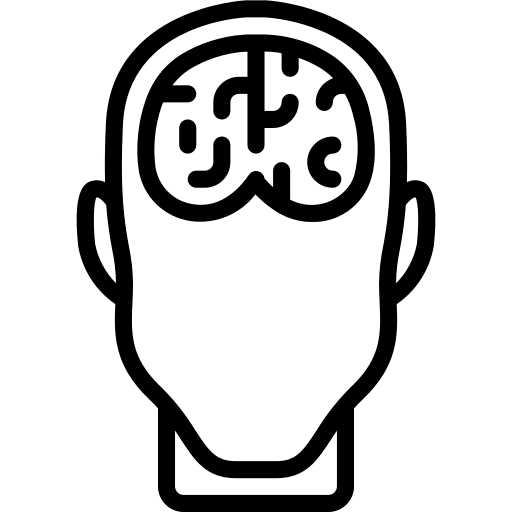 Brain intelligence brain thinking icon
