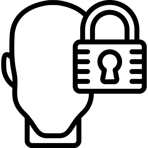 Security intelligence thinking psychology icon