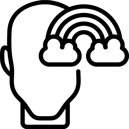 Imagination thinking imagination psychology icon