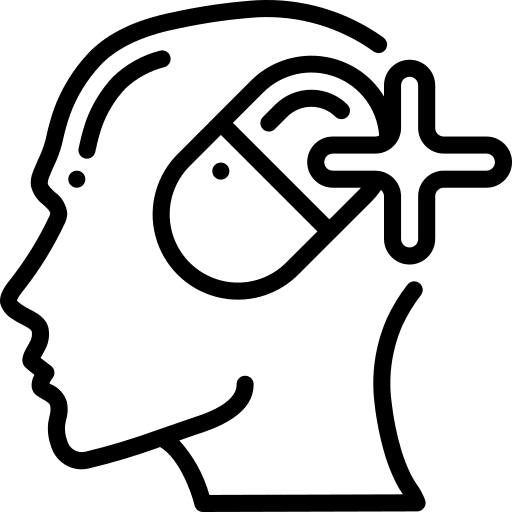 Mental health user intelligence psychology icon