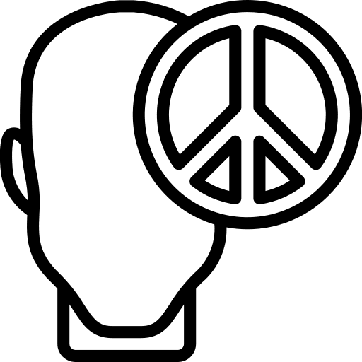 Peace psychology user peace icon