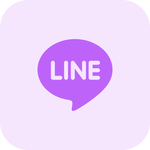 Line logo network social media icon