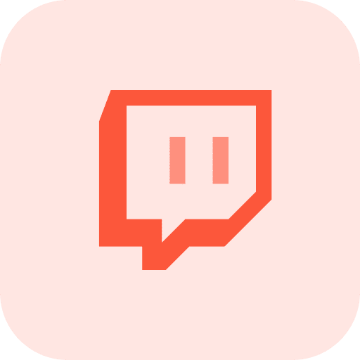 Twitch social media network twitch icon