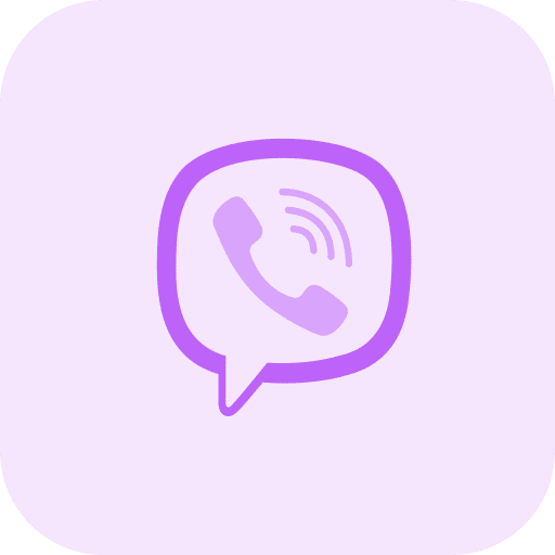 Viber network social media logo icon