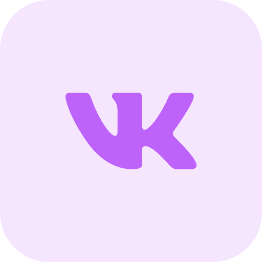 Vk network vk social media icon