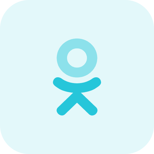 Odnoklassniki network social media logo icon