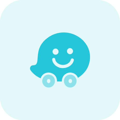 Waze social media waze network icon