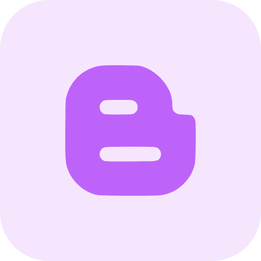 Blogger social media logo network icon