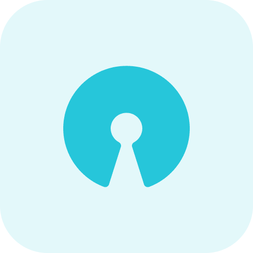 Open source open source social media network icon