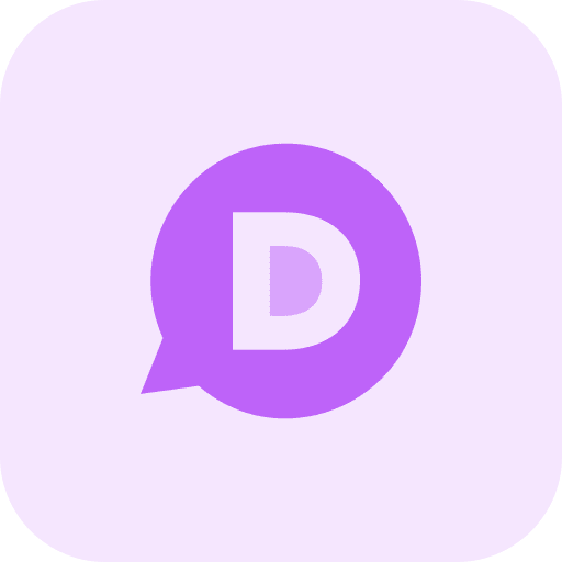 Disqus logo network social media icon