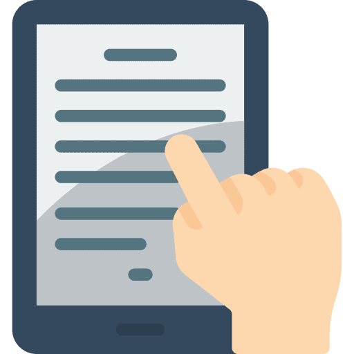 Ereader ereader reading ebook icon