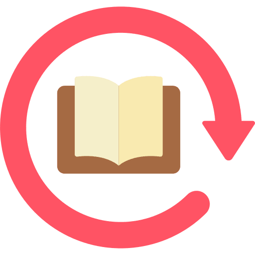 Book education reading recycled icon