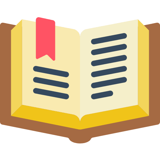 Book reading education library icon