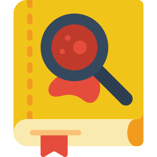 Book study education crime icon