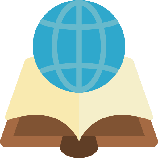Book knowledge learning online icon